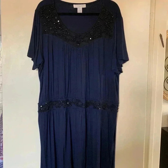 Design History Dresses & Skirts - Navy Embellished Dress
